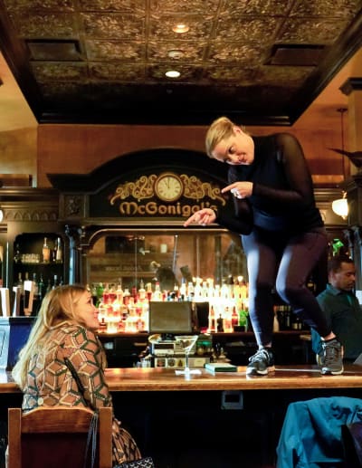Dancing on Bar tops-tall - The Big Leap Season 1 Episode 7