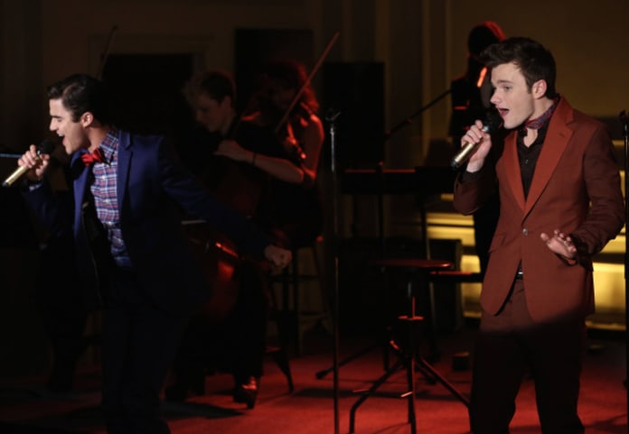 klaine on stage tv fanatic