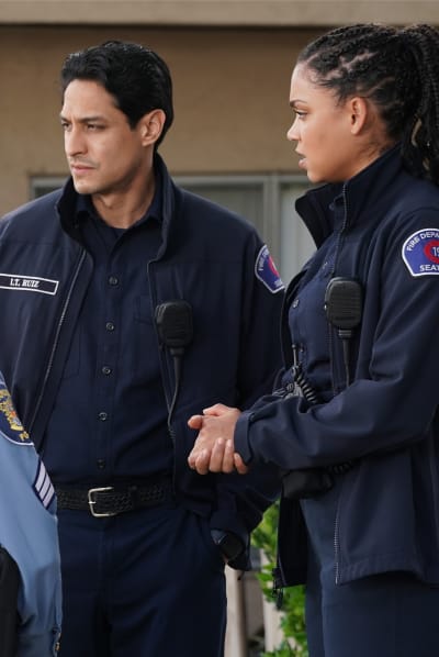 Vic and Theo -tall  - Station 19 Season 5 Episode 17