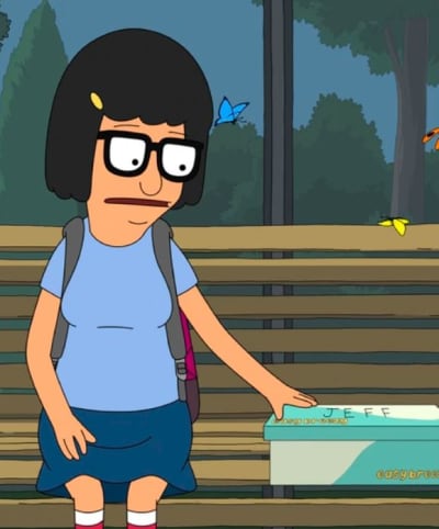 Tina with Jeff The Ghost - Bob's Burgers Season 5 Episode 2