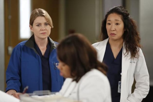 Mer and Cristina Looking Concerned