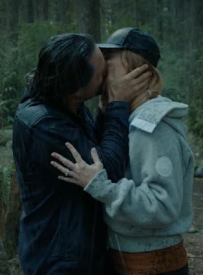 Mel and Jack Kiss in the Rain - Virgin River