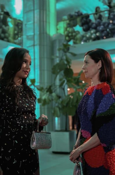 Kaya and Elsbeth dressed to the nines Season 1 Episode 4