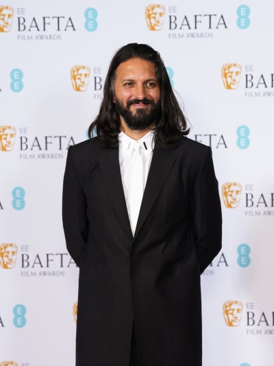 Shazad Latif poses during the EE BAFTA Film Awards 2023 at The Royal Festival Hall 
