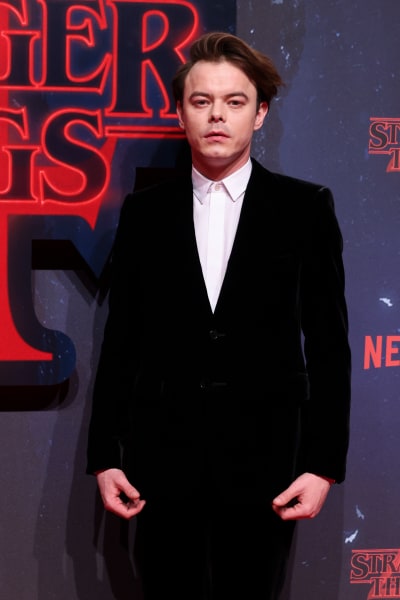 Charlie Heaton arrives for the screening of the Netflix series "Stranger Things"