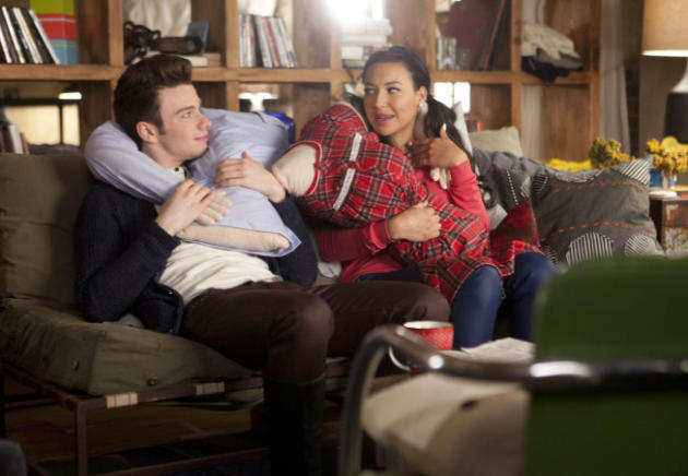 Kurt with Santana