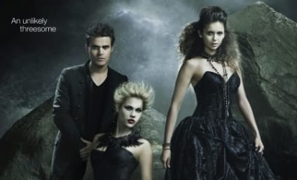 Vampire Diaries February Sweeps Poster: An Unlikely Threesome