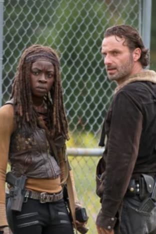 Rick and Michonne on Season 8 - The Walking Dead