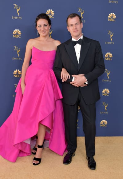 Lisa Joy and Jonathan Nolan at Emmy Awards