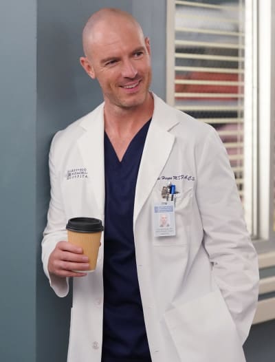 Coffee with Cormac - tall - Grey's Anatomy Season 18 Episode 3