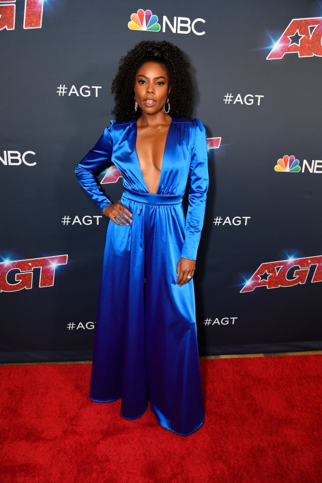 Gabrielle Union Wears Blue