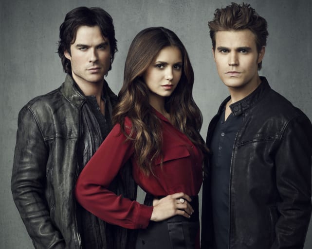 Elena, Stefan, and Damon - The Vampire Diaries