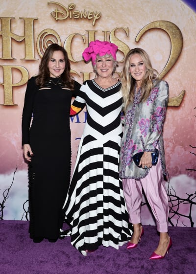 Kathy Najimy, Bette Midler and Sarah Jessica Parker attend the Hocus Pocus 2 World Premiere