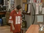 Leonard in Football Jersey