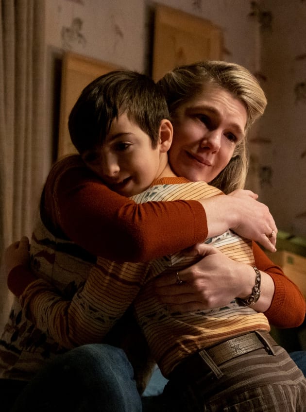 Dorothy Moehringer and Her Son, J.R. Hugging