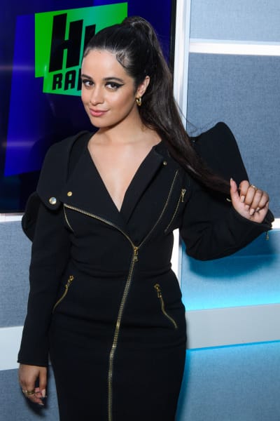 Camila Cabello during a visit to Hits Radio