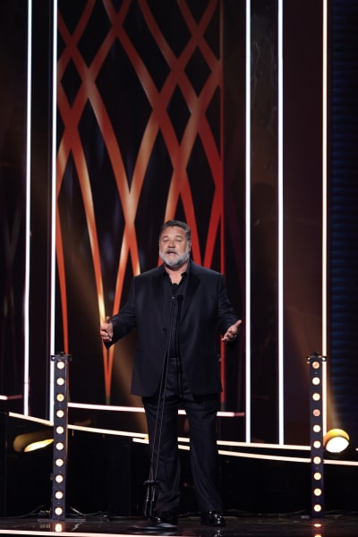 Russell Crowe speaks during the 2022 AACTA Awards Presented By Foxtel Group at the Hordern