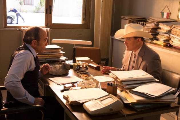 Inspector Giordano and James Fletcher Chase — Trust Season 1 Episode 2