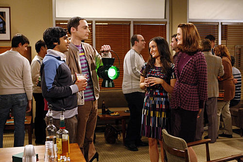 Sheldon and Raj Mingling