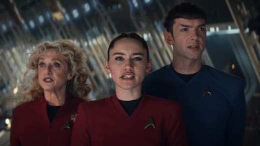 Trio in Engineering - Star Trek: Strange New Worlds Season 2 Episode 9