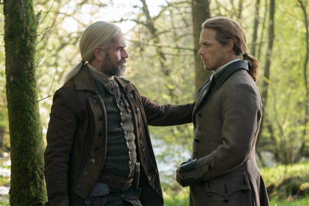 Murtagh Comforts Jamie - Outlander
