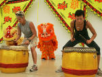 Carol and Brandi Perform the Drums