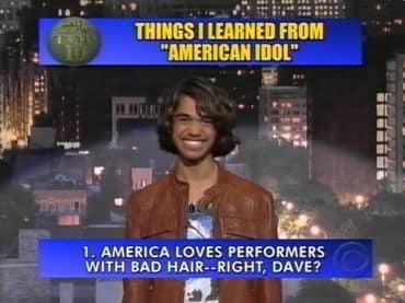 Sanjaya Malakar on Letterman Sanjaya Malakar on Letterman