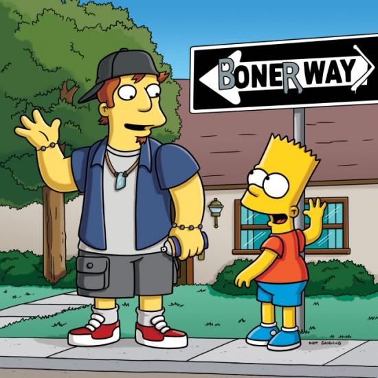 Bart and Andy on Boner Way
