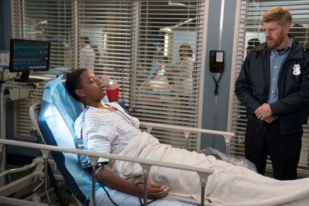 Standing Guard - Grey's Anatomy Season 14 Episode 10