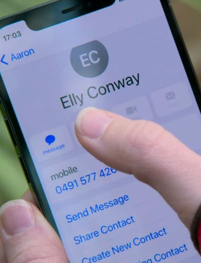 Nicolette Almost Calls Elly - Neighbours