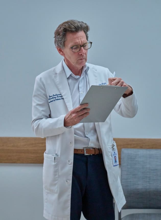 Eying a Chart -tall - The Resident Season 6 Episode 4