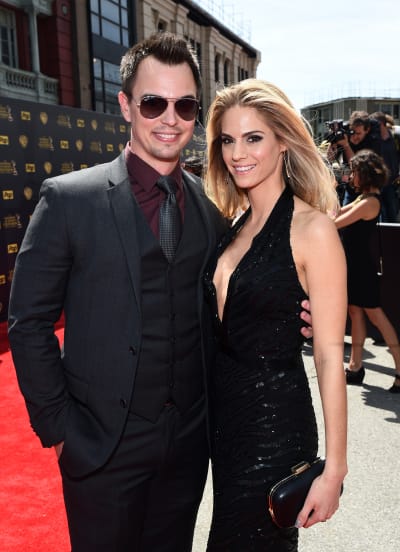 Darin Brooks and Kelly Kruger at 42nd Daytime Emmys