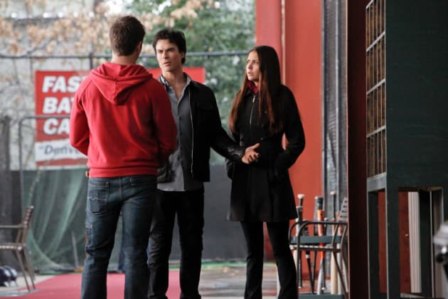Damon, Elena and Jeremy