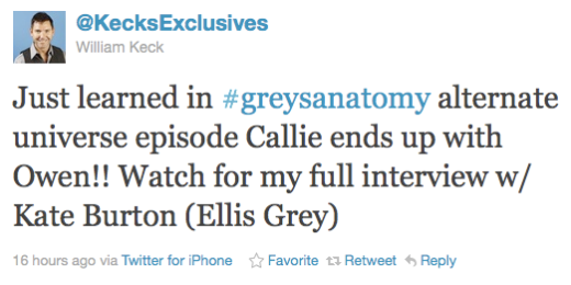 GA spoiler tweet