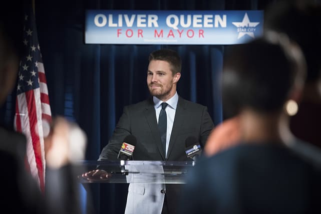 Oliver queen for mayor arrow s4e4