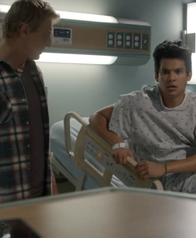 Johnny Pushes Miguel - Cobra Kai Season 3 Episode 3