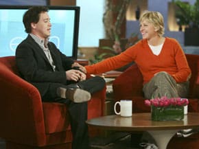 T.R. Knight and Ellen DeGeneres