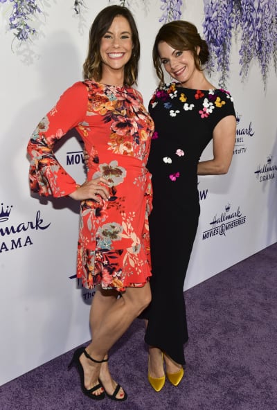 Ashley Williams (L) and Kimberly Williams-Paisley  Attend Hallmark Event