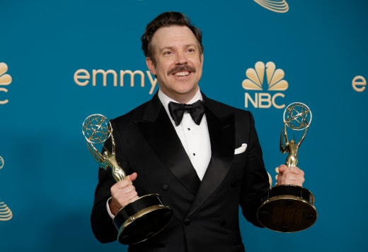 Jason Sudeikis, winner of Outstanding Directing For A Comedy Series and Outstanding Lead Actor in a Comedy Series for 
