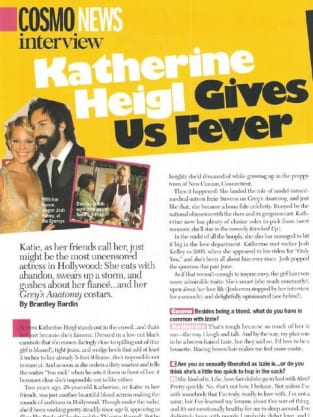 Katherine Heigl in Cosmo