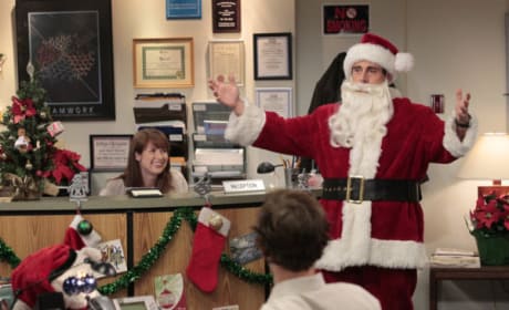 classy santa the office