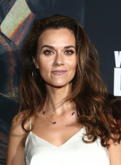 Hilarie Burton attends The Walking Dead Premiere and Party 