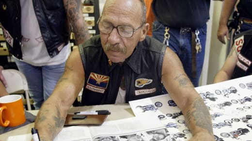  Sonny Barger, founder of the Oakland, California charter of the Hells Angels motorcycle clu