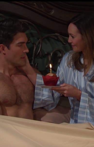 Gwen Offers Dimitri a Muffin - Days of Our Lives