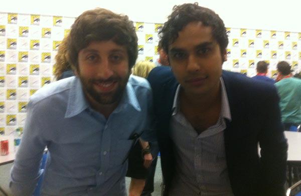 Simon Helberg and Kunal Nayyar at Comic Con