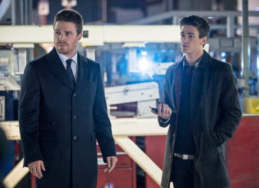 Oliver and Barry Allen