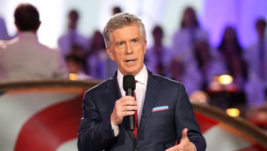 Show host Tom Bergeron onstage at A Capitol Fourth concert at the U.S. Capitol, West Lawn