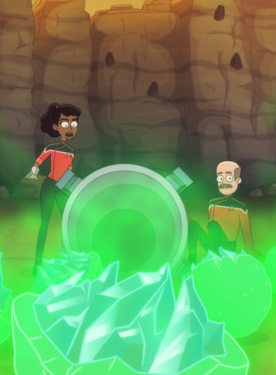 Mariner and Stevens in a Pickle - Star Trek: Lower Decks Season 3 Episode 3
