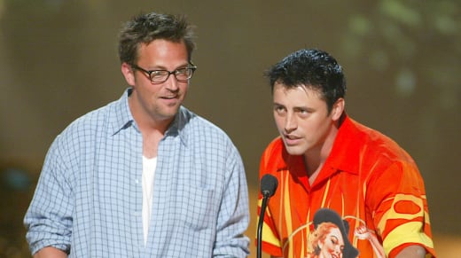 Matthew Perry and Matt LeBlanc at the Teen Choice Awards 2002