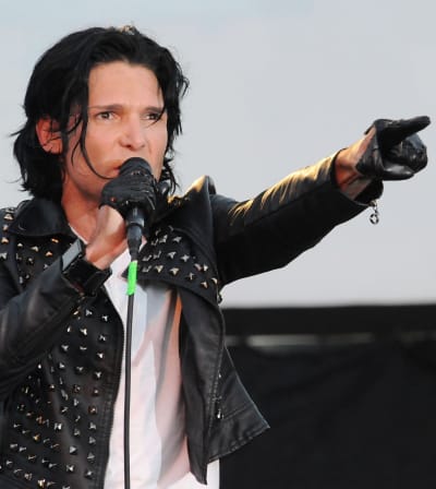 Corey Feldman in leather